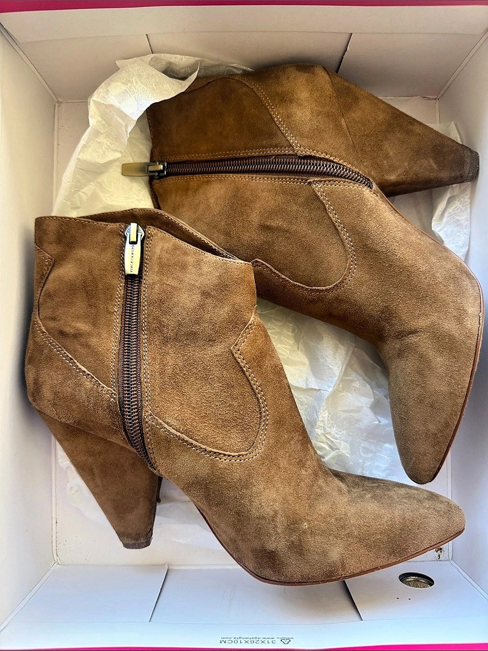 Vince Camuto Suede Heeled Ankle Boots US 8M
